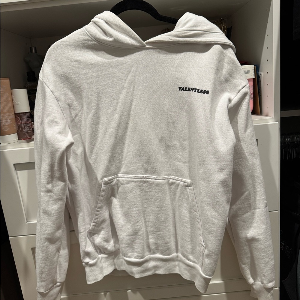 Talentless White Hoodie for Men